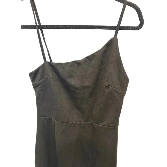 Lulus Women's Black Asymmetric Cross Backless Spaghetti Straps Mini Dress Size M - Picture 5 of 7